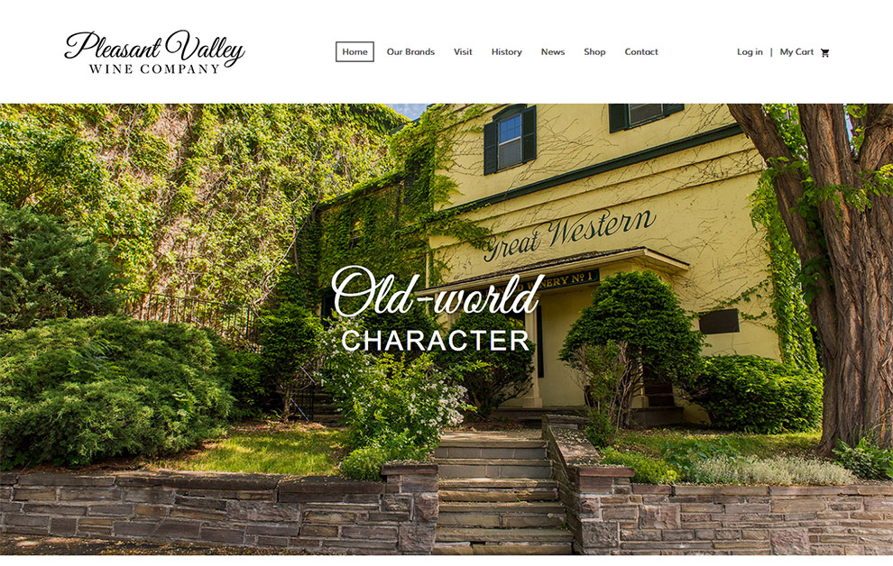 Homepage for Pleasant Valley Wine Company